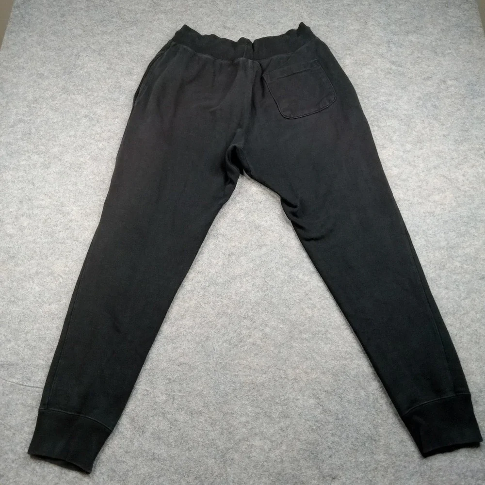 Champion Pants Mens Medium Black Reverse Weave Joggers Big C Logo GF01‎ BKC